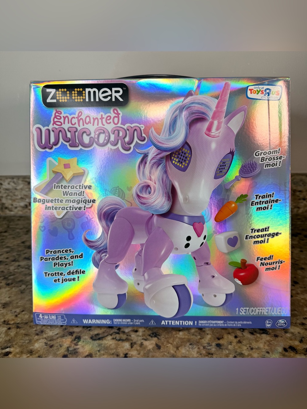 Zoomer Interactive Enchanted Unicorn Toy ToysRUs Exclusive Discontinued NIB New
